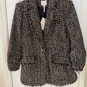 Cinq à Sept Multicolor Tweed Blazer